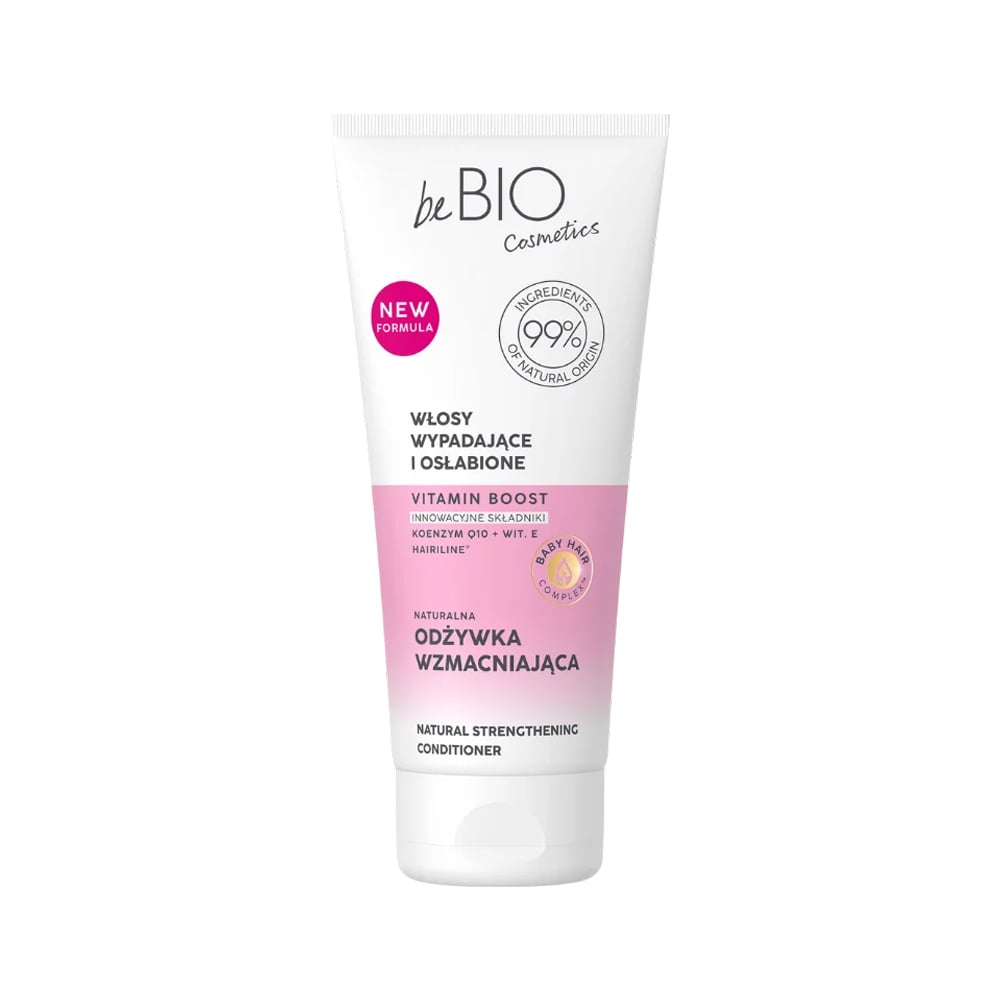 Зміцнювальний кондиціонер для волосся beBIO Baby Hair Complex Vitamin Boost Natural Strengthening Conditioner, 200 мл